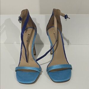 JustFab Blue Strappy Heels